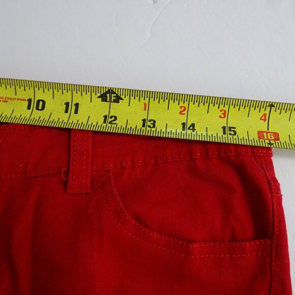 Rue21 Red Super Skinny Jeans Juniors Women Size 5-6 Regular Pockets - Picture 6 of 10